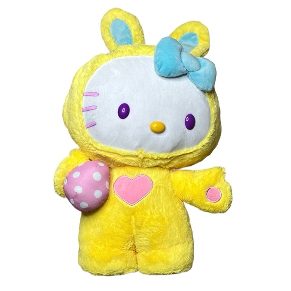 Hello Kitty Sanrio Yellow Bunny Easter Greeter Plush 2020 CVS Exclusive 19" - Picture 5 of 7